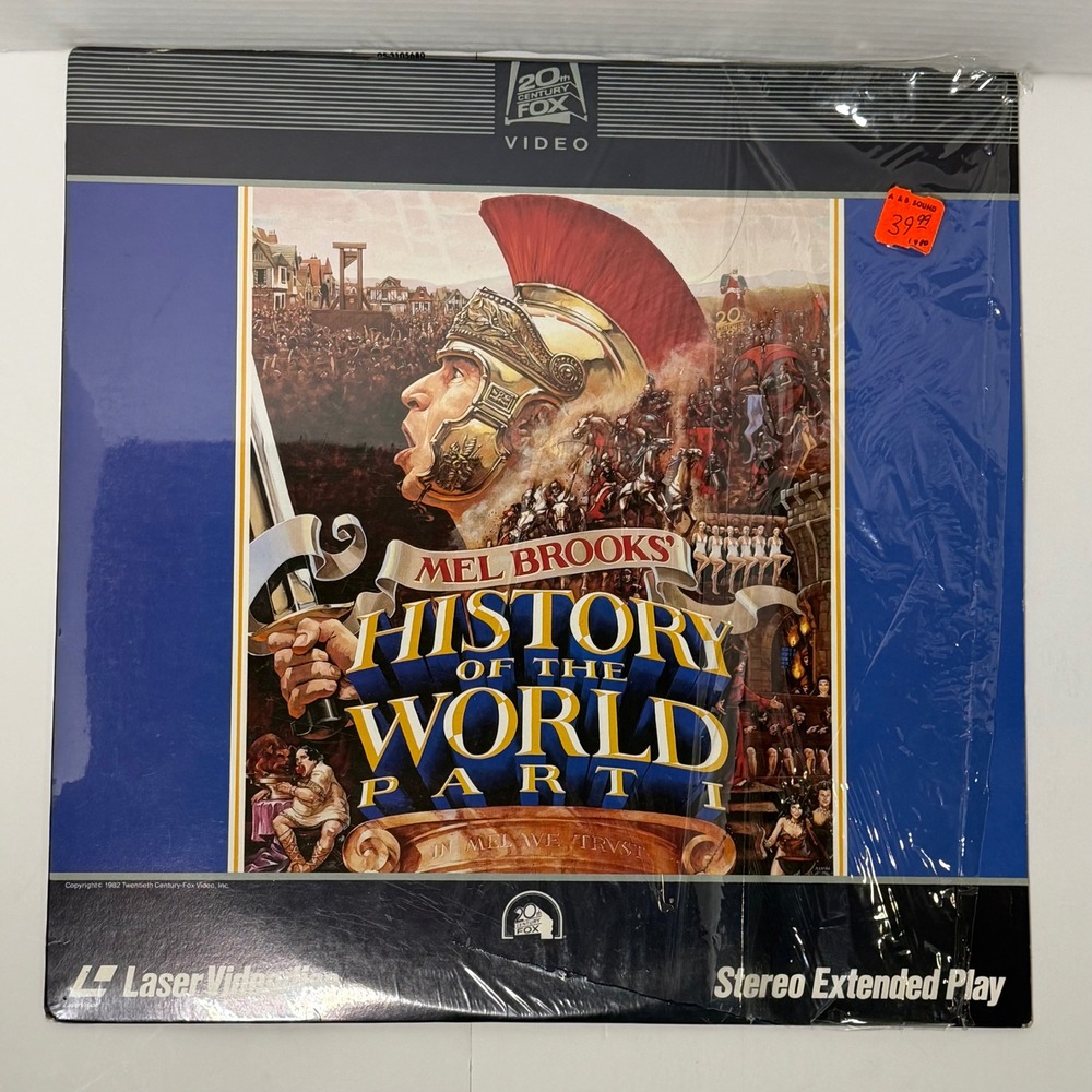 History of the World Part I LaserDisc Mel Brooks 1982 20th Century Fox Stereo EP